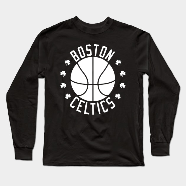 Boston Celtics Basketball NBA Long Sleeve T-Shirt by dkdesign96